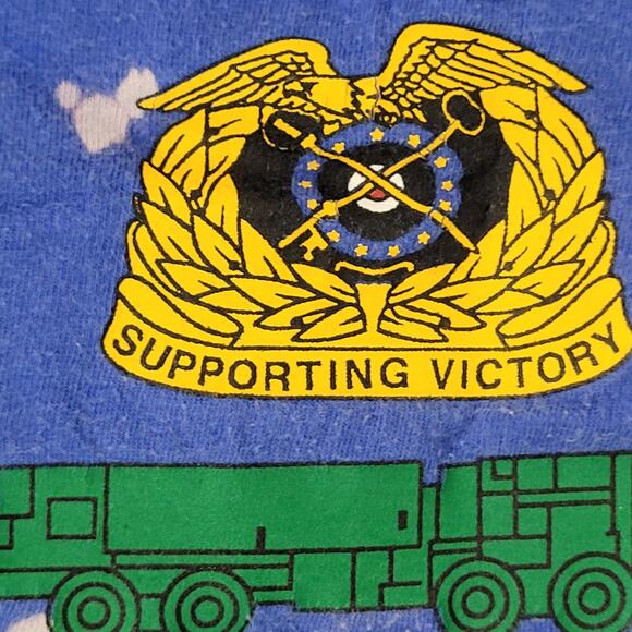 Vintage GSAB Enforces Battalion Bleached Shirt L 22x24 Crop - Picture 9 of 16